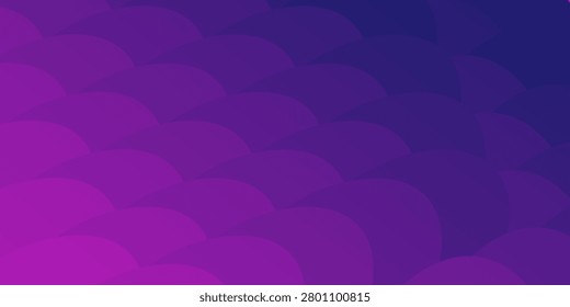 Abstract Purple Geometric Scallop Pattern Background