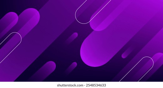 Fundo abstrato de forma geométrica roxa. Ilustração vetorial