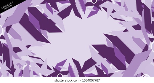 Abstract purple geometric vector background