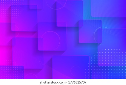Abstract purple geometry modern background design.