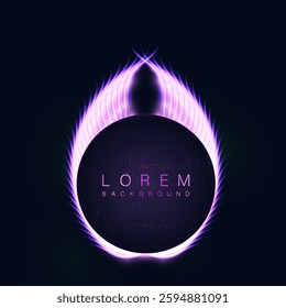 Abstract purple glowing effect for background presentations and graphic design. Vector