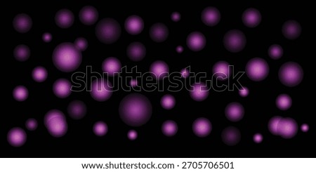 Abstract purple glowing orbs vibrant digital background design
