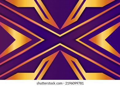 Abstract Purple Gold Gradient Geometric Background With Cross X Arrows Lines. Empty Interior Accent Wall Moldings. DIY Wooden Decor. Trendy 3d DIY Panels Design. Transparency Monochrome Black Pattern.