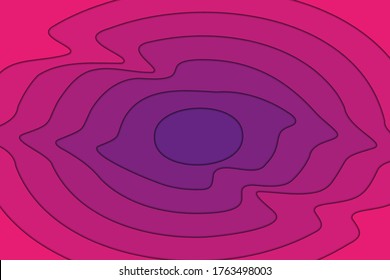 Abstract Purple Gradient 3D Paper Cut Shapes Background