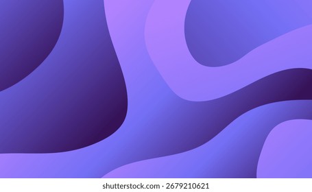 Abstract purple gradient background with curved shapes and smooth transitions