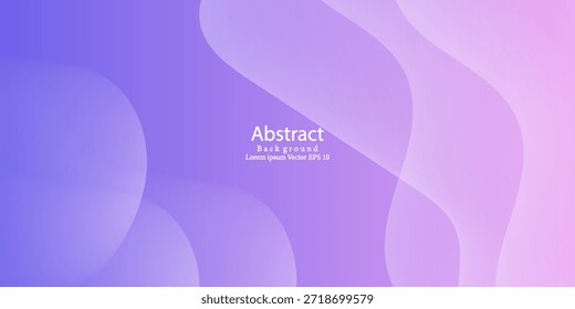 Fundo de gradiente roxo abstrato com ondas de pasta fluida. Design moderno na moda em Ilustração de Vetor