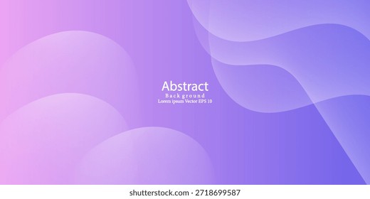 Abstract Purple Gradient Background with Fluid Pastel Waves. Modern creative trendy design in vector illustration