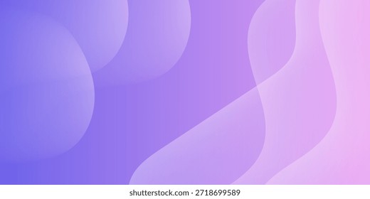 Abstrakter violetter Farbverlauf-Hintergrund mit fluiden Pastellwellen