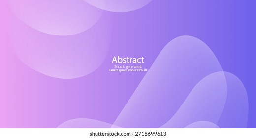 Abstract Purple Gradient Background with Fluid Pastel Waves. Suit for banner, web, brochure, pamflet and presentation