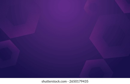 Abstract purple gradient background with geometric lines
