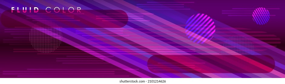 Abstract purple gradient background. High technology wallpaper Dynamic motion Fluid bubbles, lines geometric elements, sports Qatar banner Modern design head line web site soccer 2024 goal league sign