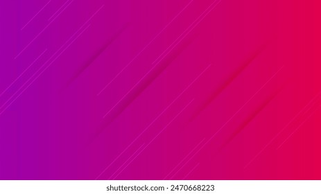 Abstract purple gradient background with lines and shadows. Header banner. Bright abstract presentation backdrop. Vector illustration