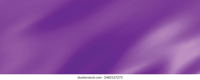 Abstract purple gradient background. Minimalistic subtle wavy silk texture. 3D vector illustration.
