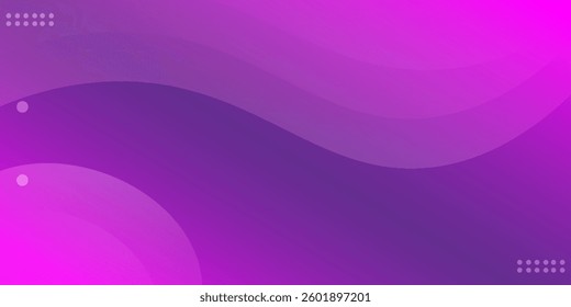 Abstract purple gradient background with smooth wavy shapes and minimal geometric elements. Ideal for modern web design, branding, and digital artwork
