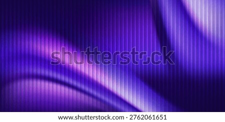 Abstract purple gradient background with vertical lines and glowing wavy light effects. Modern Trendy design in Vector Illustration