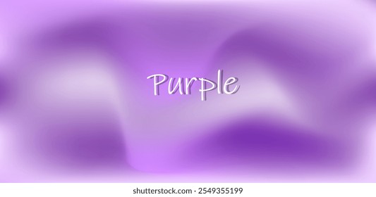 Abstract purple gradient background . Wave design background ,smooth color combination with white .Vector.