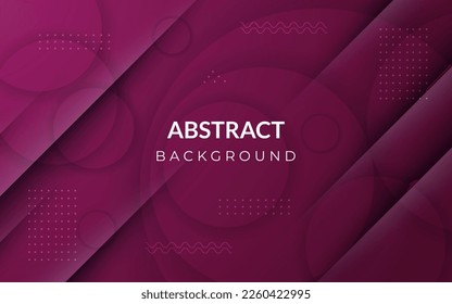 abstract purple gradient circle shadow and geometric shape decoration background. eps10 vector