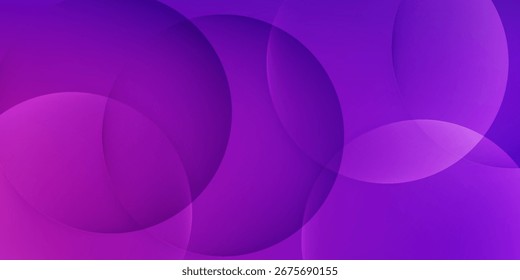 Abstract Purple Gradient Circles Background. Vector illustration