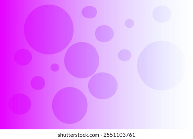 Abstract Purple Gradient With Circular Shapes Background Design