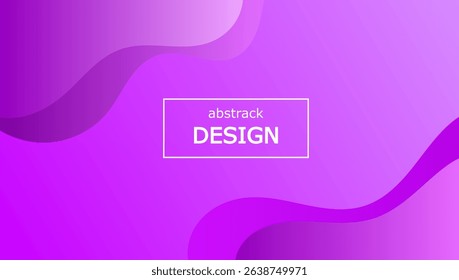Abstract Purple Gradient Design With Flowing Shapes for Background or Decoration