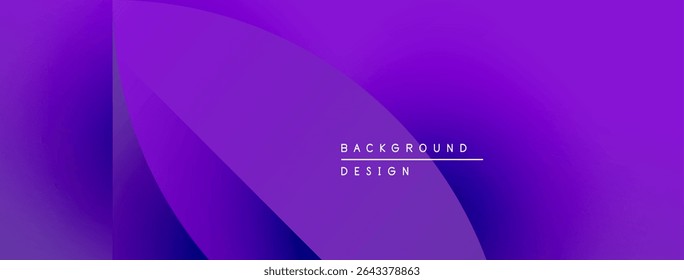 Abstract purple gradient design. Minimalist style, text reads background design. Modern aesthetic, suitable for digital use.
