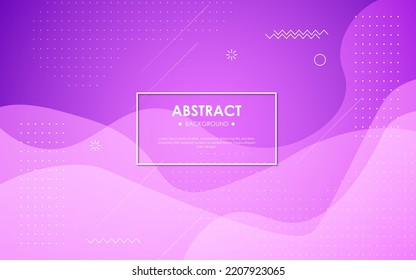 abstract purple gradient dynamic wavy fluid shape composition background. eps10 vector