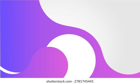 Abstract Purple Gradient Fluid Shapes Background with Modern Minimal Design 0010