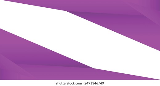 Abstract purple gradient geometric with diagonal line and shadow on white background. modern futuristic sport and technology banner concept.