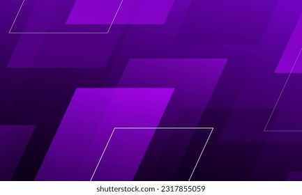 Abstract purple gradient geometric shapes background. Dynamic shapes composition. Vector illustration