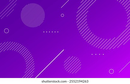 Abstract purple gradient geometric shapes background. Vector illustration