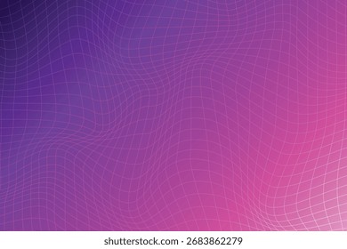 Arte Abstractas de la onda de la rejilla del degradado púrpura para la tecnología, el diseño moderno y los futuros visuales
