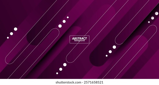 Abstract purple gradient illustration background with 3D overlapping look with simple purple rectangle pattern and elegant white lines. Vector eps10