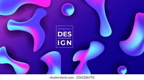 Abstract purple gradient Liquid color background design. Fluid gradient shapes composition. Futuristic design posters