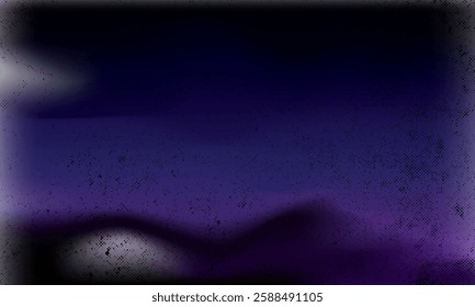 Abstract Purple Gradient With Splatter Texture and Dim Shapes