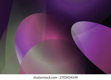 Gradiente roxo abstrato com formas giratórias e uma fonte de luz brilhante, criando um humor futurista e etéreo.