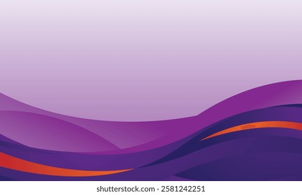 Abstract purple gradient wave background image