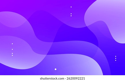 Abstract purple gradient wave background. Fluid shapes composition. Eps10 vector