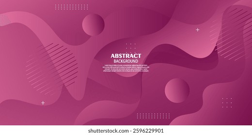 Abstract purple gradient wave color background. Fluid shape geometric pattern. Vector Eps10