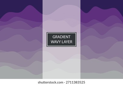 Abstrakte violette Farbverlauf wellig geschichtet Hintergrund Design für Banner Wallpaper Poster Hintergrund Bild