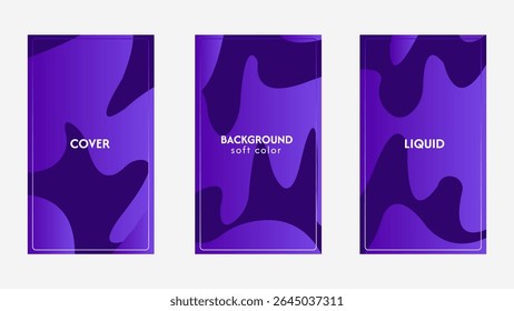 Abstract purple grape liquid background vector for summer collection