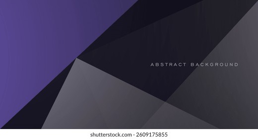 Abstract purple and gray background. Simple overlap shapes color pattern. Eps10 vector
