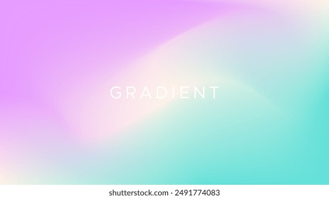 Abstract purple and green mesh gradient background. Smooth backdrop vivid color. Modern design template for flyer, poster, website, cover, etc