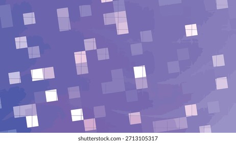 Abstractas fondo de rejilla púrpura con efecto de luz intermitente y animación de patrón cuadrado pixelado, abstractos giros parpadear cuadrado, Stock Libre de regalías.