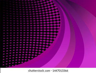 Abstract purple halftone background with copy space. vector illustration