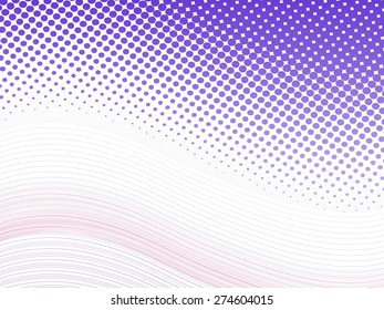Abstract purple halftone with blend