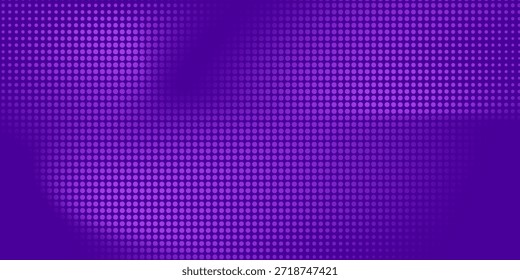 Abstractas patrón de puntos de semitono púrpura fondo azul violeta. Malla de concepto de superposición de puntos de textura pixelada. Ilustración vectorial. eps10.