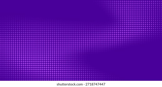 Fondo azul violeta Abstractas del patrón de los puntos del semitono púrpura