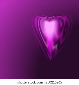 abstract purple  heart background for design