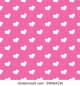 Abstract Purple Hearts Pattern - Valentine's Day Card or Background Vector Design 