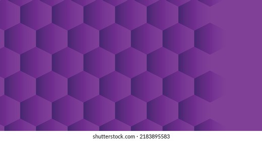 Abstract Purple Hexagon Background Illustration 